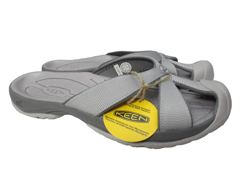 Keen Bali TG Slides Sandals Flip Flops Slides Steel Gray Womens Sz 9